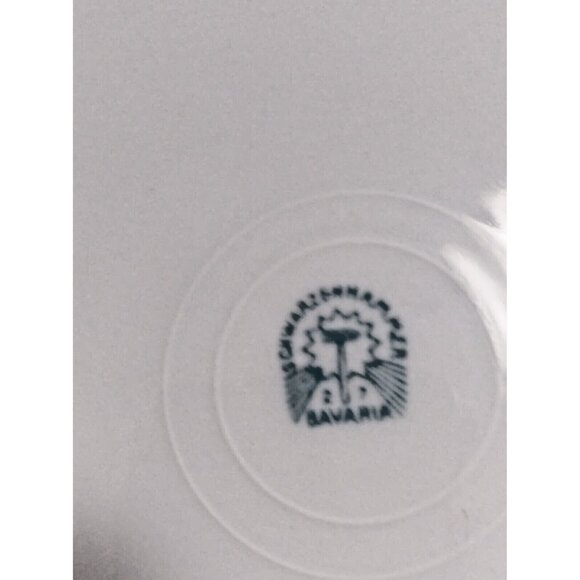 Antique Schwarzenhammer Bavaria Orange Luster Bird Of Paradise 6 Bowl Set - Picture 6 of 12